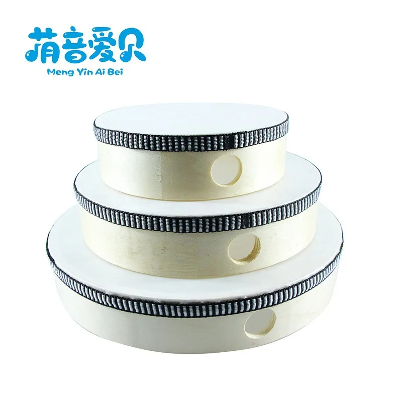 

Educational Toy Tambourine Orff Percussion Instrument Children Early Education Toy Wood Sheepskin Tambourine Clapping Device