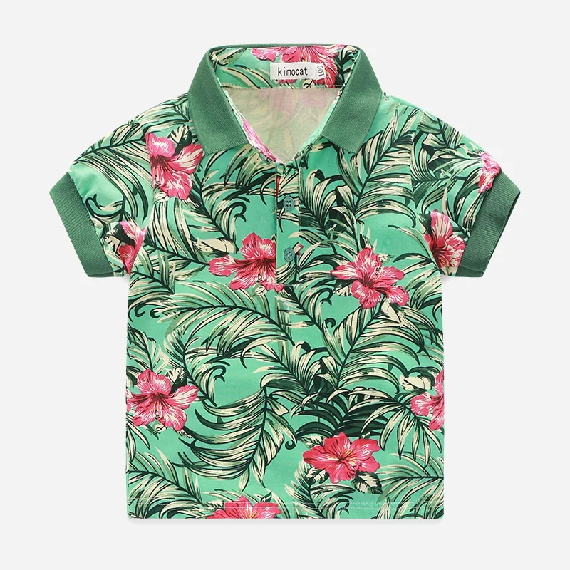 2020 летние футболки поло для мальчиков хлопковая Рубашка маленьких с коротким