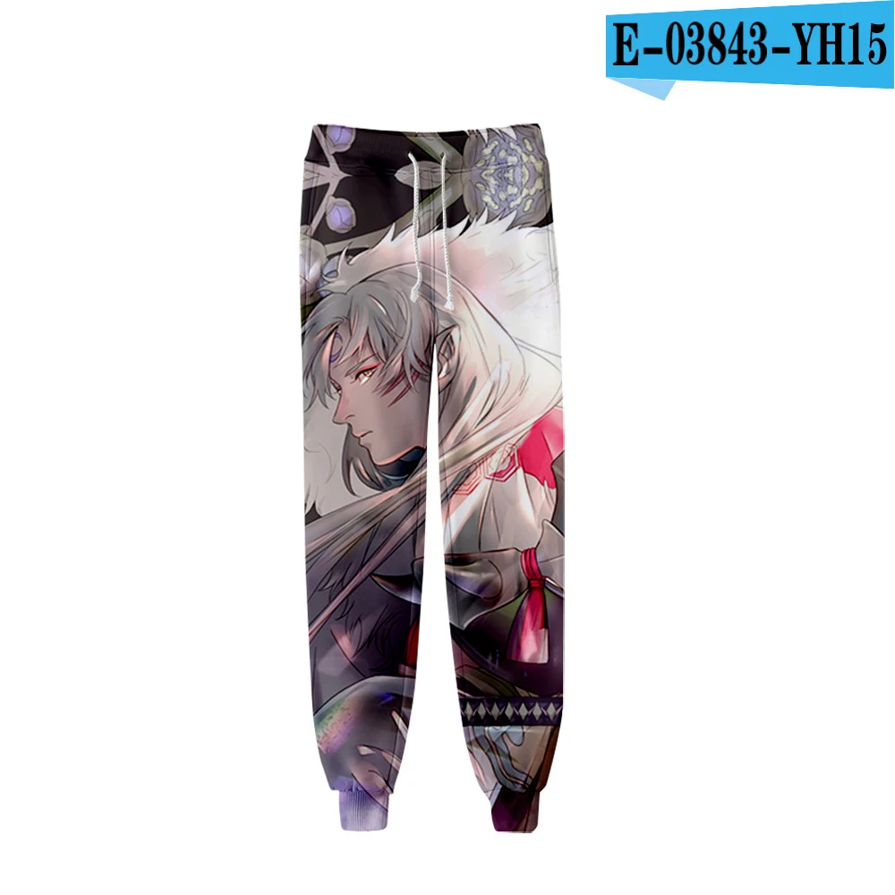 Inuyasha, 3D штаны, высокое качество, спортивные штаны, модные, популярные, трендовые, удобные, повседневные штаны - Цвет: E03843