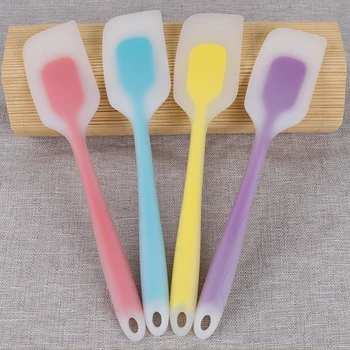 

1PC Food Grade Silicone Spatula Non Stick Butter Cooking Silicone Spatula Cookie Pastry Scraper Cake Baking Spatula Random Color