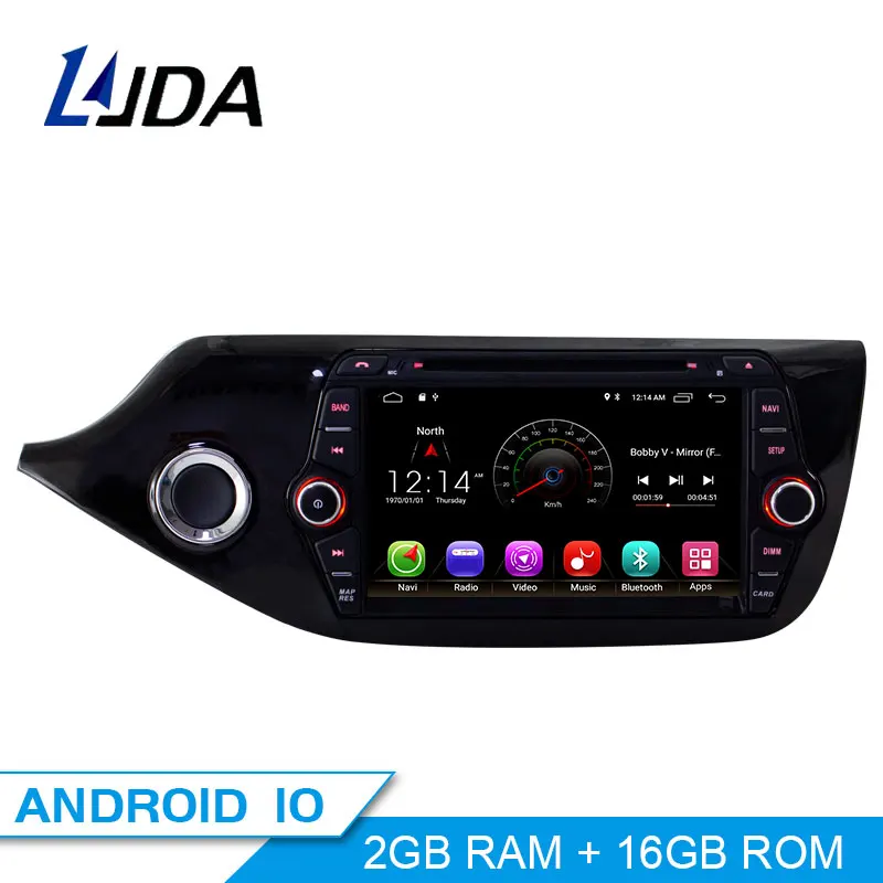 LJDA Android 10 автомобильный dvd-плеер для KIA Ceed 2013 gps навигация 2 Din автомагнитола мультимедиа wifi стерео ips Авто Аудио