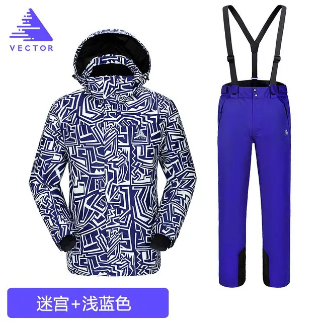 2019 Hot Brand Warm Winter Ski Suit Set Men Windproof Waterproof Skiing Snowboarding Suits Set Male Outdoor Ski jacket + Pants