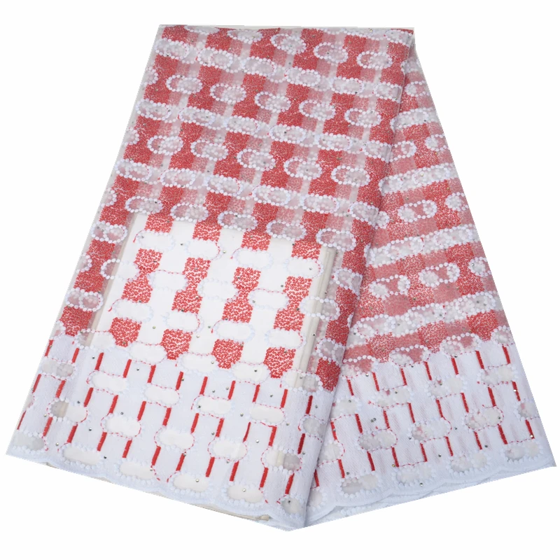 Новое поступление французский нигерийский кружевной ткани высокого качества Тюль Африканский кружевной материал для свадьбы камни французский Тюль Кружева для вечерние платья