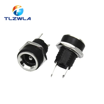 

100PCS DC-022B 3A12v for DC Power Supply Jack Socket Female Panel Mount Connector 5.5 mm x 2.1mm 5.5 mm x 2.5mm DC022B Connector