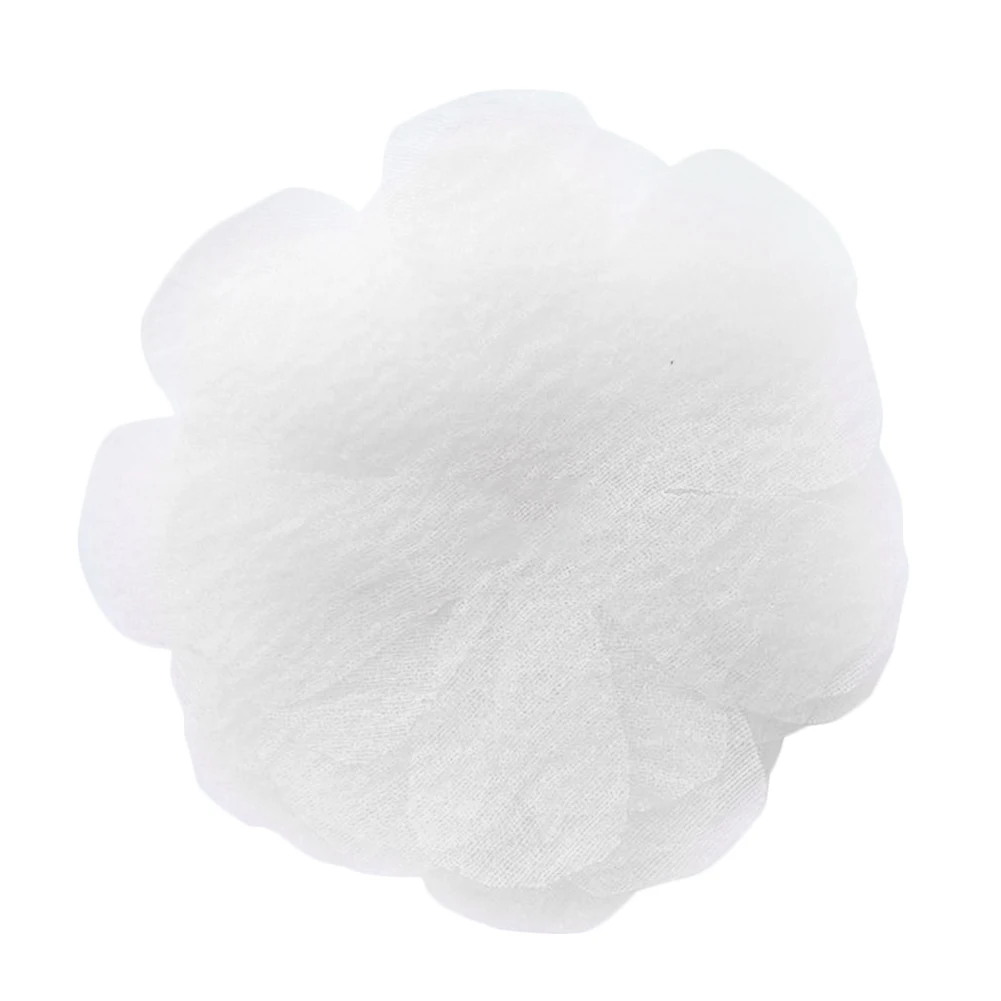 

30pcs Solid Color Handmade Appliques Seersucker Cloth DIY Lightweight Multi Function Decorative Mesh Organza Flowers Craft
