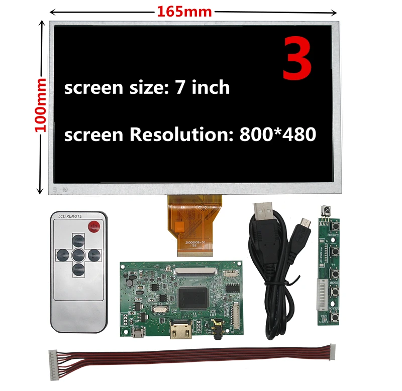 9 дюймов 800*480 AT090TN10 HDMI экран ЖК-дисплей драйвер платы монитор для Raspberry Pi B+ 2 3 банан/оранжевый Pi мини компьютер