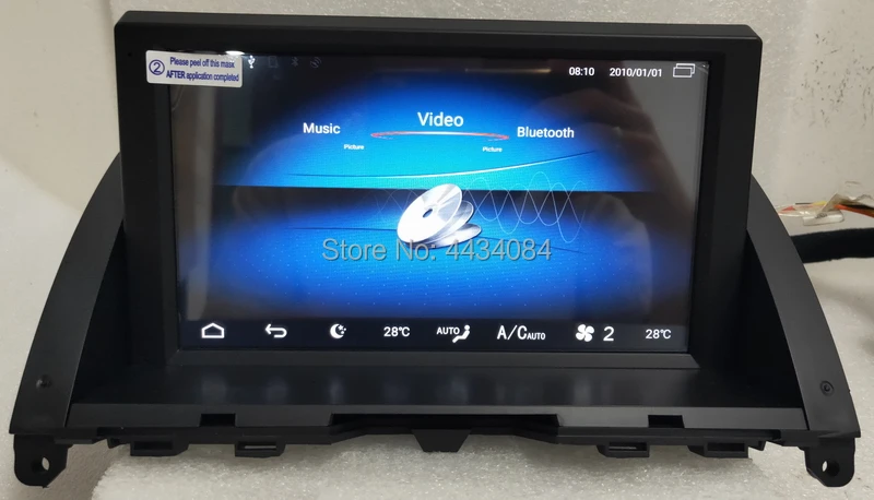 Ouchuangbo Автомагнитола с gps стерео для MB Benz C180 C220 C200 C300 C350 2008 2011 8 ядрами 4G 4 + 64 android 10