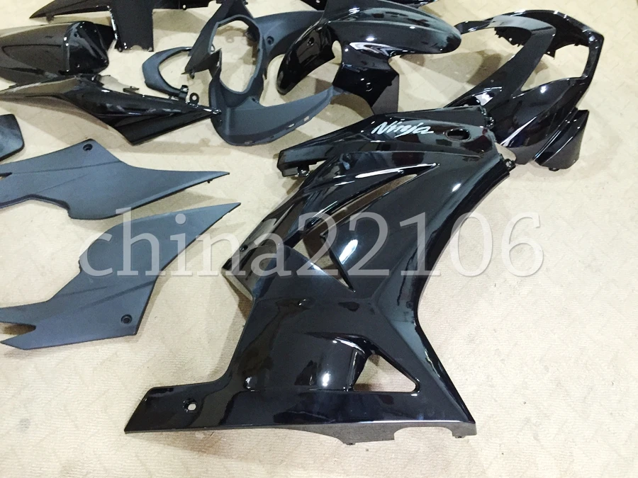 ABS обтекатель комплект подходит для Kawasaki Ninja 250 EX250 ZXR250 2008- 08 09 10 11 12 13 14 Обтекатели(литье под давлением) черный светильник