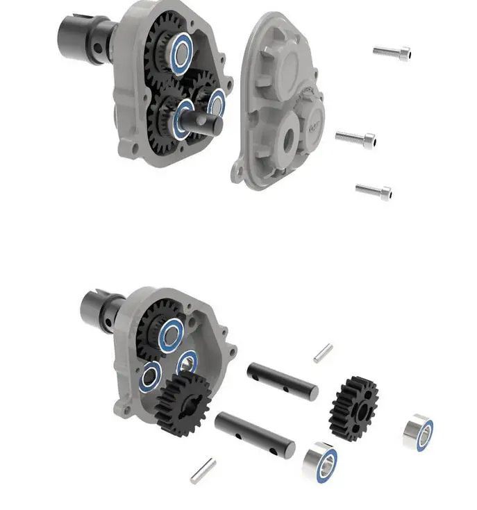 2WD-2WD Time Sharing четырехприводная распределительная коробка для Капо SIXER1 1/6 масштаб солдат Перевозчик Рок Гусеничный самурайский SIXER CD15828 Jimny samurai