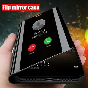 

Smart Mirror Flip Phone Case For Huawei Honor 8X P30 P20 Lite Mate 20 10 Pro Note 10 P Smart Z Y5 Y6 Y9 Y7 Prime 2019 View Cover