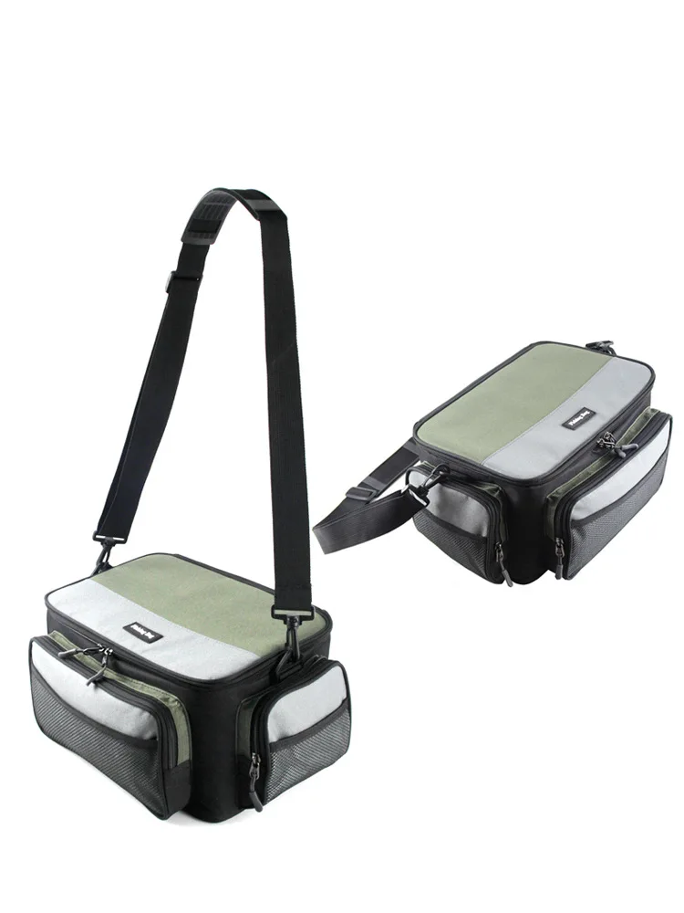 

081 Currently Available Contrast Color Square Lure Bag Fishing Vessel Accessories Bag Cross Border