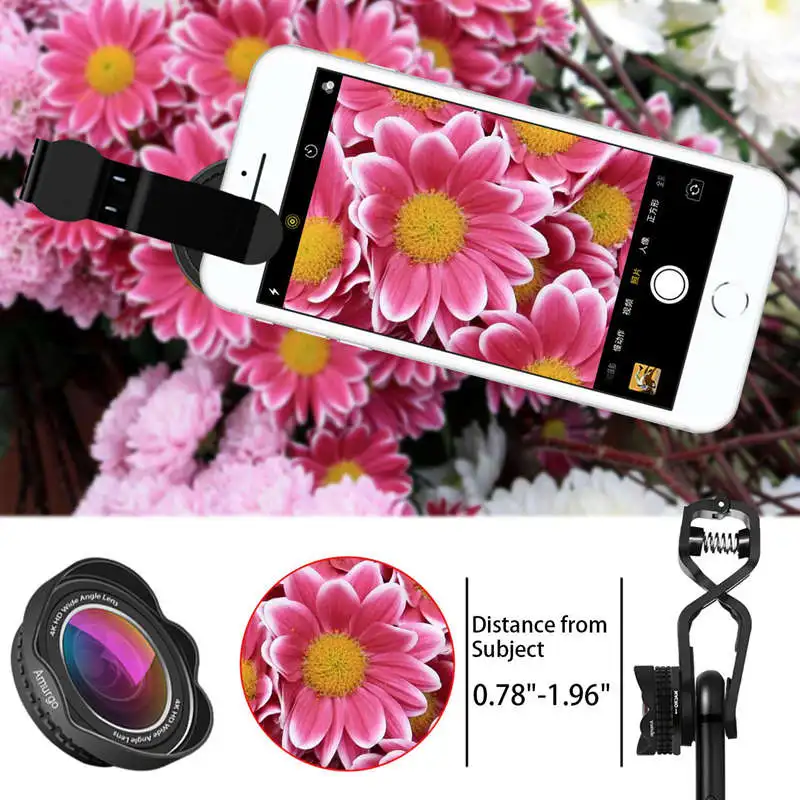 Объектив камеры ABKT-Phone для Iphone, 4K Hd супер широкоугольный объектив, макрообъектив 15X, 20 миллионов пикселей объектив камеры телефона, объектив сотового телефона