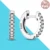 925 Silver Charm Double Hoop Earrings Fit Original Brand Charms Diy Fine Jewelry Women Gift For Fine Earring Making 41