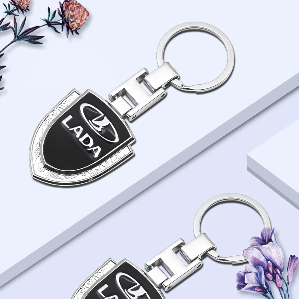 

1PCS Car Styling Metal Alloy Braided Rope Keychain Key Rings Key Chain For LADA Granta Kalina Priora Vesta XRAY Largus 4X4