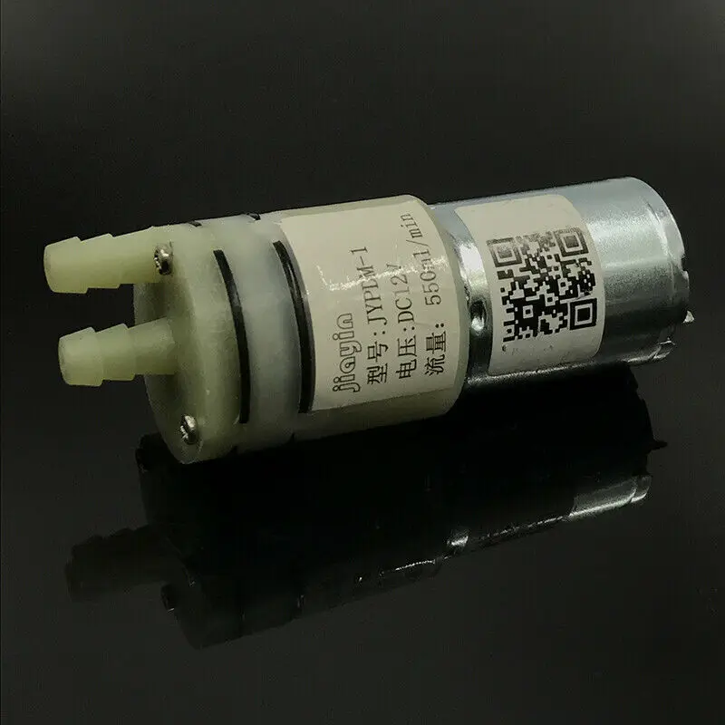 С источником питания от постоянного тока, 6 V-12 V 9V большой поток маленький микро 370 двигатель Mute мембранный насос из нержавеющей стали самовсасывающий для всасывания воды циркуляционный насос