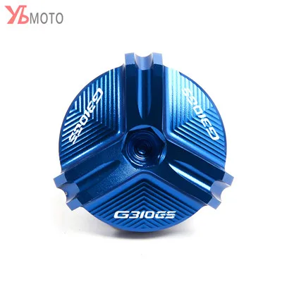 For BMW S1000R S1000RR S1000XR HP4 Race G450X G310R G310GS Motorcycle Accessories Engine Oil Drain Plug Sump Nut Cup Plug Cover - Цвет: G310GS-Blue