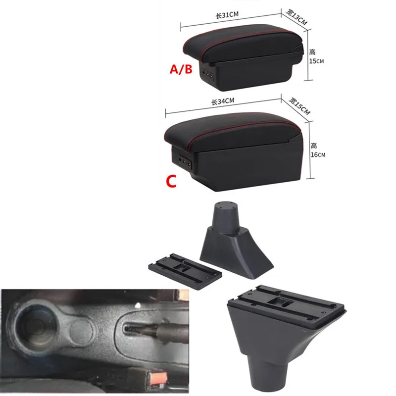 Центральный подлокотник для Citroen C3 Picasso контейнер хранения с USB C3|Подлокотники| |