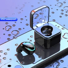 Single Wireless Mini BT5 0 Earphone In Ear Headset Headphone with Charge Box VDX99