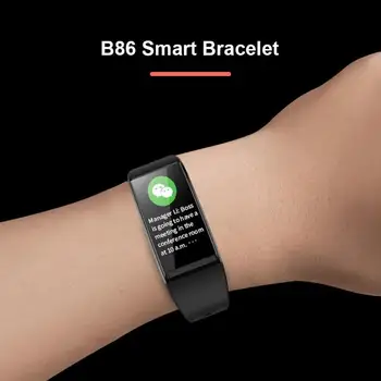 

B86 Smart Band Heart Rate Blood Pressure Monitor IP67 Waterproof Sport Bracelet Standard Motor Function Step Counting