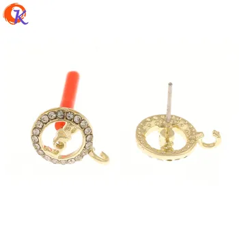 

Cordial Design 100Pcs 10*15MM Jewelry Accessories/Rhinestone Earrings Stud/Round Shape/DIY Making/Hand Made/Earring Findings