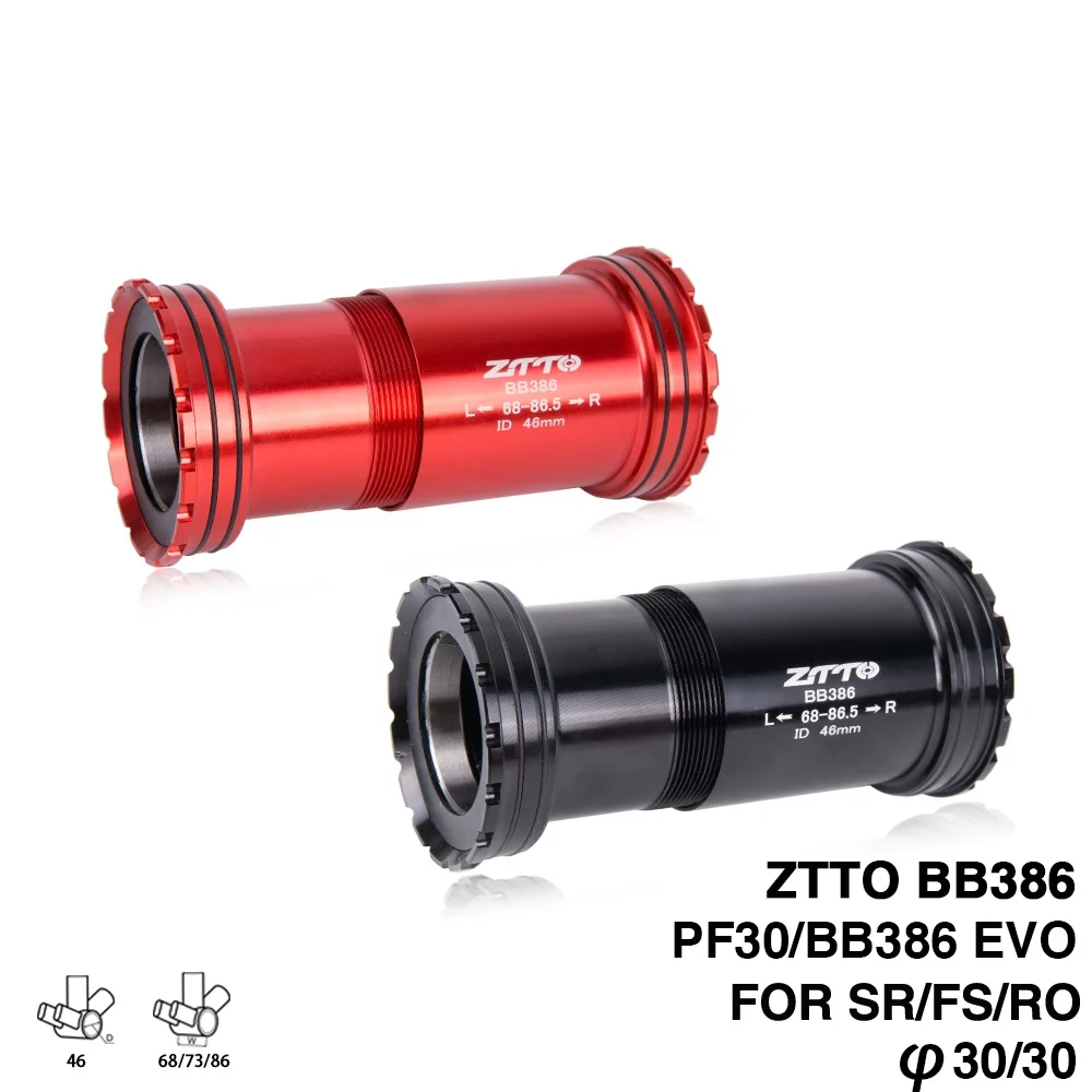 Велосипед BB386 EVO 30 PF30 адаптер пресс подходит нижние кронштейны оси для MTB дорожный велосипед части BB30 30 мм шатуны chainset долговечность
