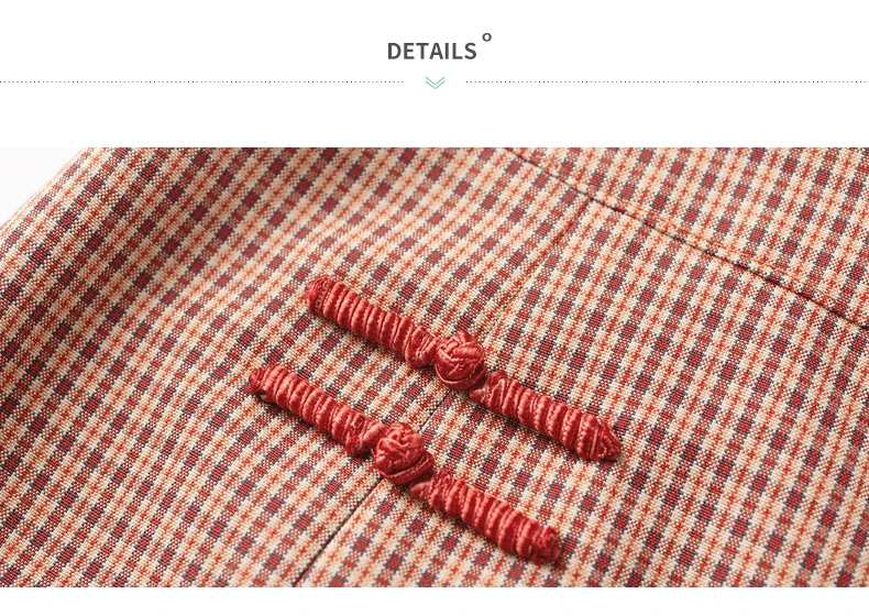 INMAN 2020 Autumn New Arrival Retro Style Vintage Check Button Asymmetrical Pleated Skirt