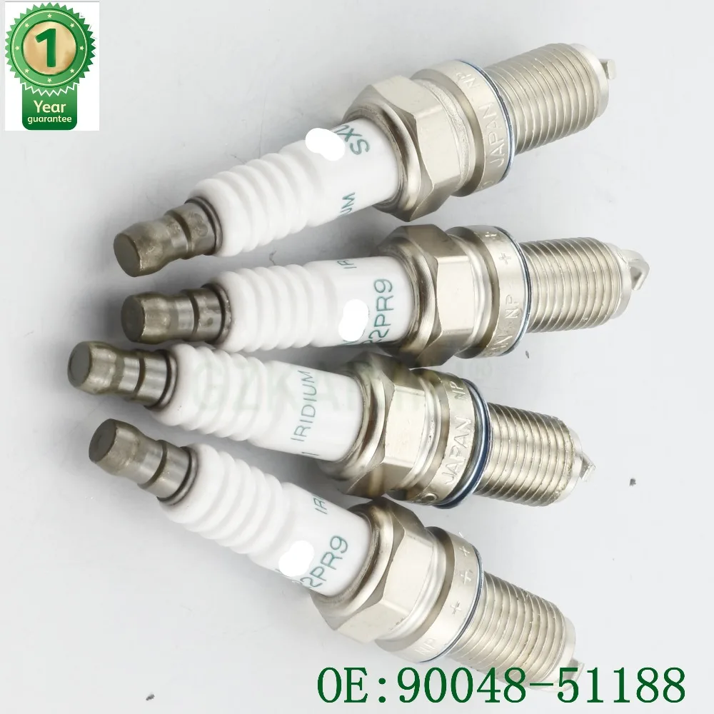 Комплект 4X иридиевая Свеча зажигания oem 90048-51188 ZXU22PR11 для Toyota Vois Passo Sette BB Rush