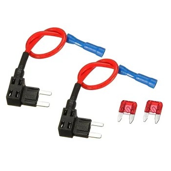 

2 Pieces Add-a-circuit Circuit Fuse Adapter ATS Holder Plug Blade Fuse 165mm