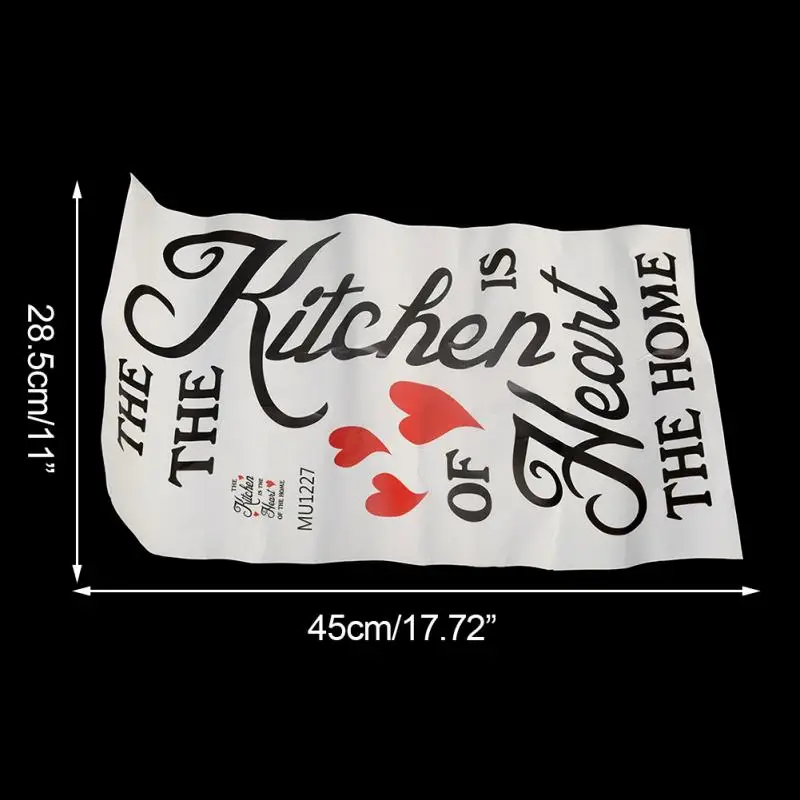 Наклейки на стену The Kitchen Is Heart Of Home 60 х20 см|home decor|wall sticker heartkitchen decoration |