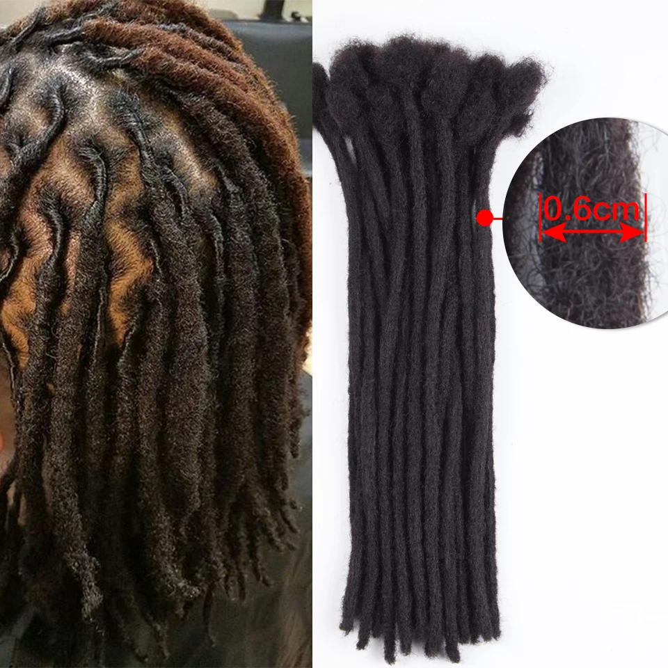 Styleicon remy 100% cabelo humano trança cabelo crochets cabelo dreadlocks extensões de cabelo pode ser corante e branqueado