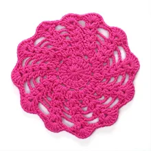 Однотонное вязаное крючком одеяло для новорожденных детей, круглый ковер для фотосъемки, высокое качество