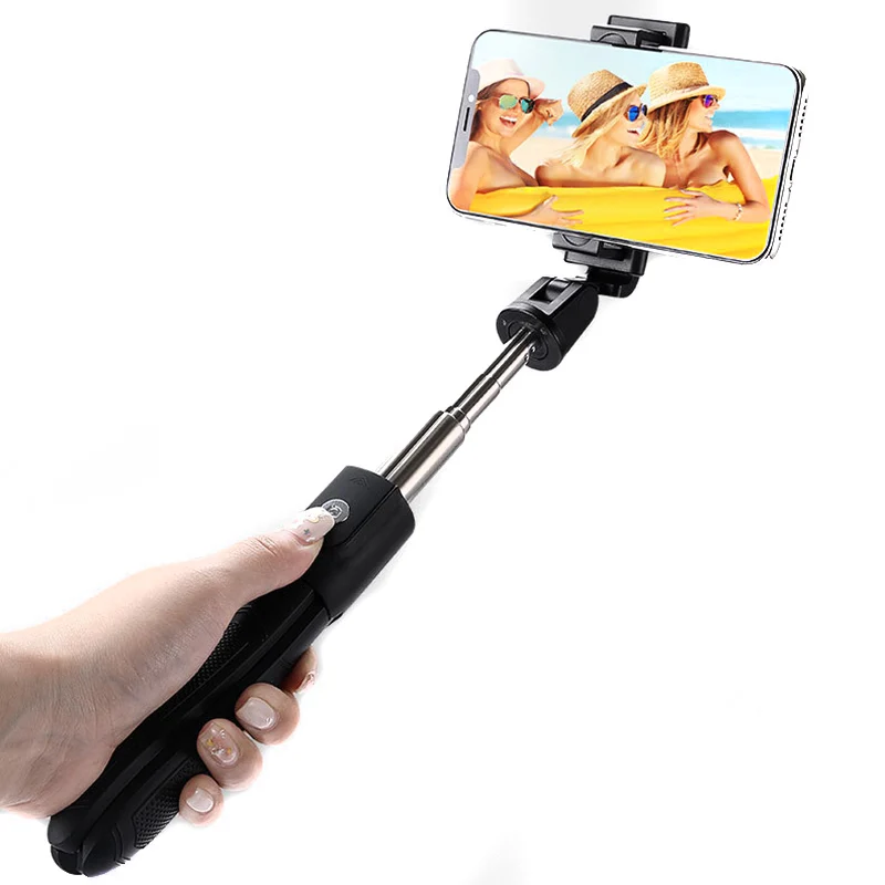 Handheld Extendable Tripod Monopod Phone Selfie Stick with Bluetooth Remote Shutter LHB99