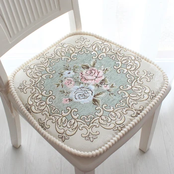 

Chair Cushion Dining Chair Cushion Household Simple Modern Chenille Jacquard Cushion Thickened Removable Non Slip Cushion Winter