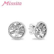 MISSITA, новинка, дерево жизни, серьги для женщин, серебряные ювелирные изделия, брендовые свадебные серьги-гвоздики, вечерние, подарок