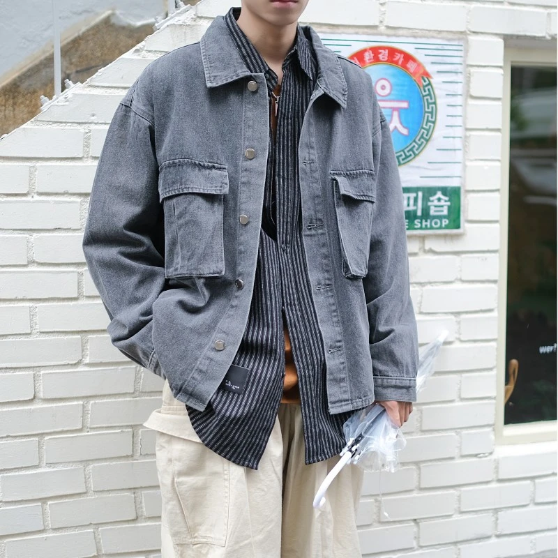 cargo jean jacket
