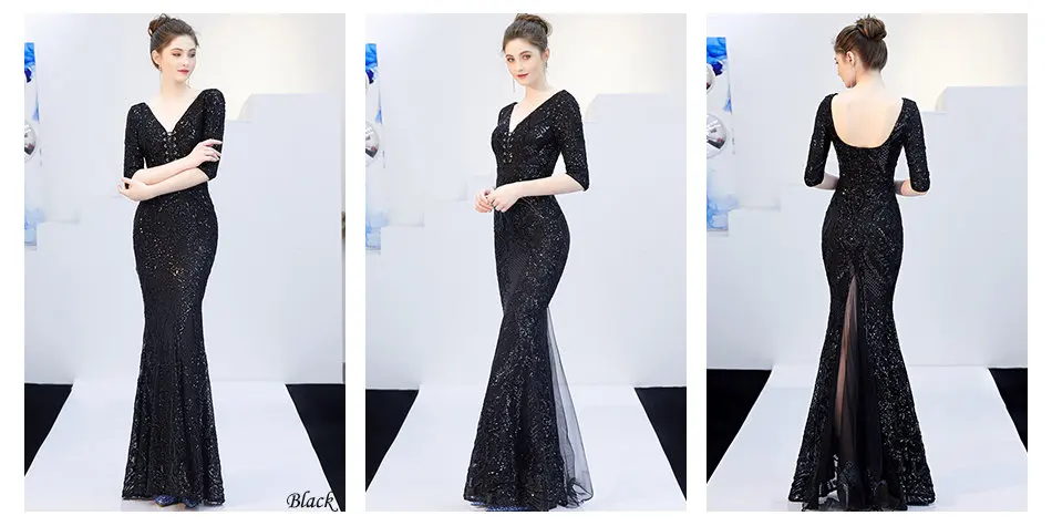 Вечерние платья размера плюс, на шнуровке, Robe De Soiree, DX271-2, золото, с открытой спиной, женское вечернее платье,, сексуальное, v-образный вырез, расшитое блестками, официальные платья