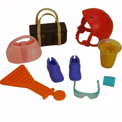 Accessoires de poupée à la mode 8 articles/ensemble, accessoires colorés multiples, lunettes de soleil, sacs, chaussures pour Barbie, jouets pour enfants, cadeau d'anniversaire pour filles 