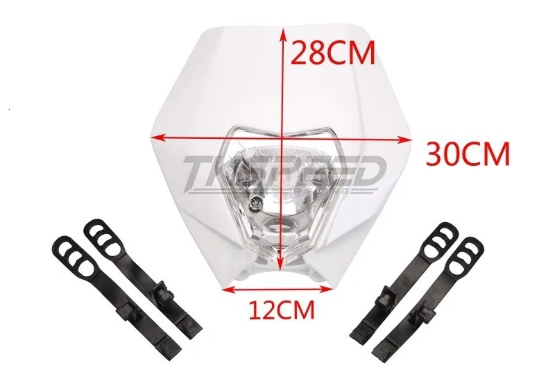 Универсальный мотоцикл эндуро фара обтекатель с лампочкой Байк мотокросс налобный фонарь для KTM SX EXC