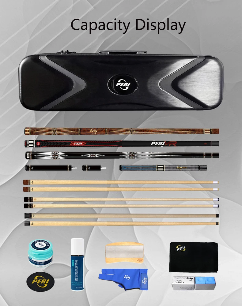 Чехол для PERI Pool Cue из водонепроницаемого поликарбоната 1/2 чехол для переноски высокого качества чехол для переноски профессиональные аксессуары Billiar