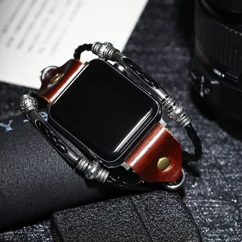

New Fashion Smart Watch Alloy Strap Europe And The United States Explosion Models Stainless Steel Leather Bracelet