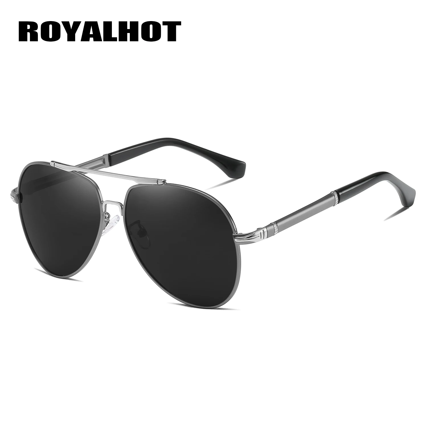 RoyalHot, поляризационные, овальная оправа, солнцезащитные очки для мужчин и женщин, классические, для вождения, солнцезащитные очки, очки, Oculos masculino, мужские, 90084 - Цвет линз: Grey