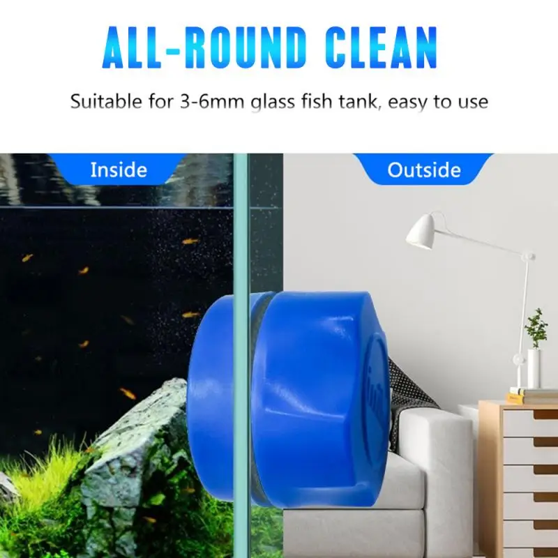 Aquarium Fish Tank Brush Clean Glass Window Algae Scraper Cleaner Tool Scrubber 
