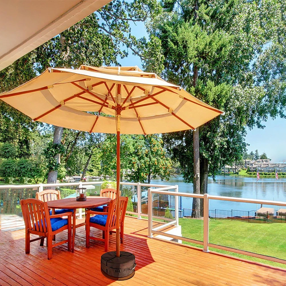 High Quality Round Umbrella Base Weight Bag With Side Slot Opening Outdoor Patio Table Umbrella Base Stand Aliexpress