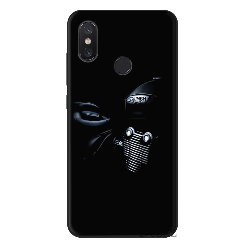 Мобильный Силиконовый чехол для телефона для Xiaomi Redmi GO 7 7A S2 K20 4A 4X 5A 5 6 6A Pro Крышка мотоцикл «Триумф» в виде ракушки