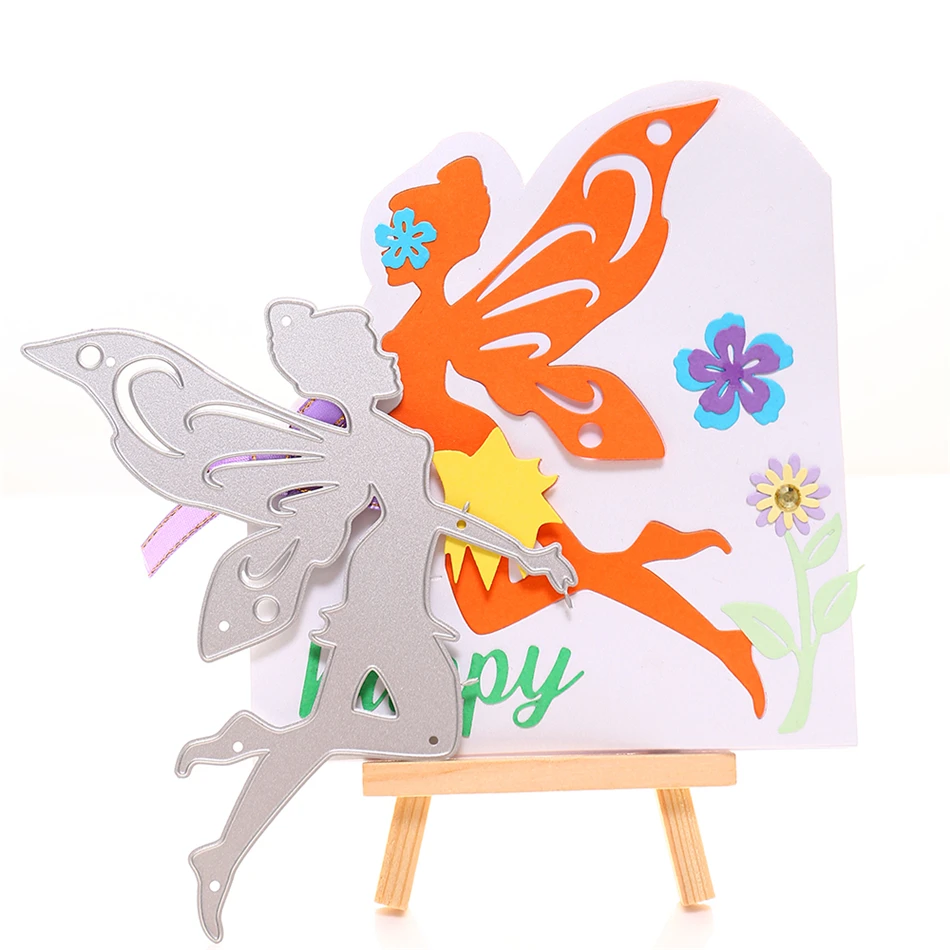 Naifumodo Fairy Dies Angel Metal Cutting Dies New for Card Making Scrapbooking Embossing Cuts Stencil Decor Craft Dies