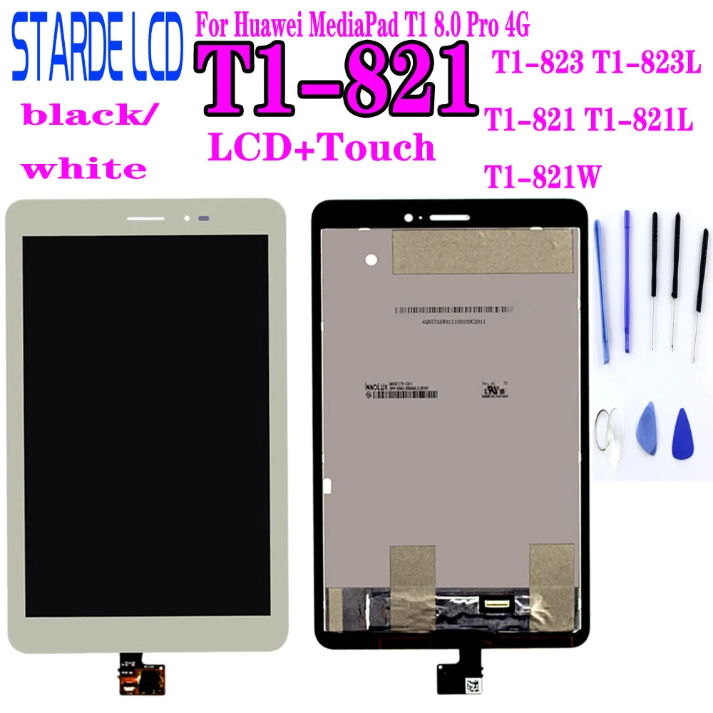 

LCD For Huawei MediaPad T1 8.0 Pro 4G T1-821L T1-821W T1-823L T1-821 S8-701 LCD Display Touch Screen Panel Digitizer Assembly