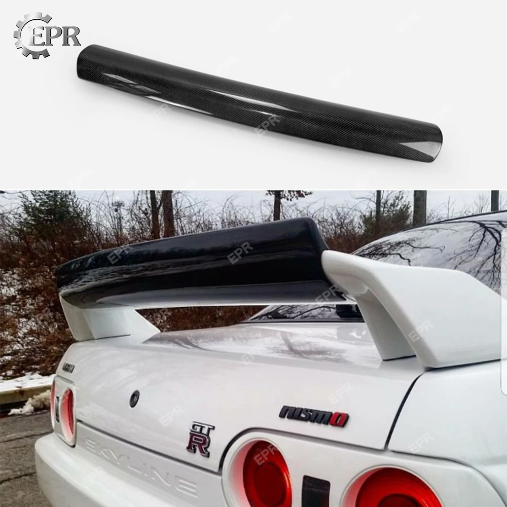 日時指定 R34スカイラインGT-R リアウィング汎用フラップ カーボン
