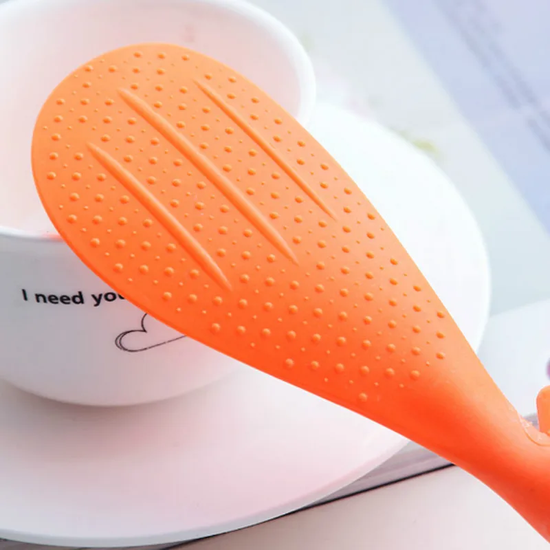 Creative Squirrel Vertical Rice Ladle Korea Non-stick Plastic Kitchen Utensils Stainless Steel Rice Ladle