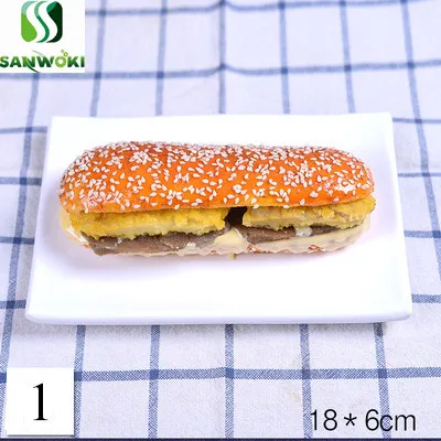 Имитация модели хот-дога имитация хлеба украшение еды реквизит из пленки