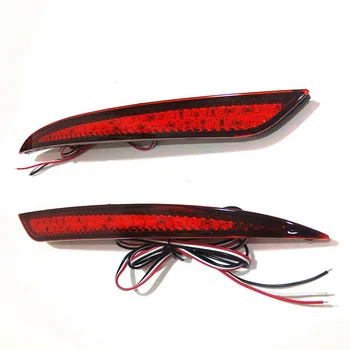 

2X Car Styling Red LED Rear Bumper Reflector Light for Ford Fusion Mondeo 2013 2014-2018 Tail Light Brake Stop Lamp 12V